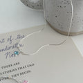 S925 Silver Niche Sweet Color-Diamond Star Collarbone Necklace