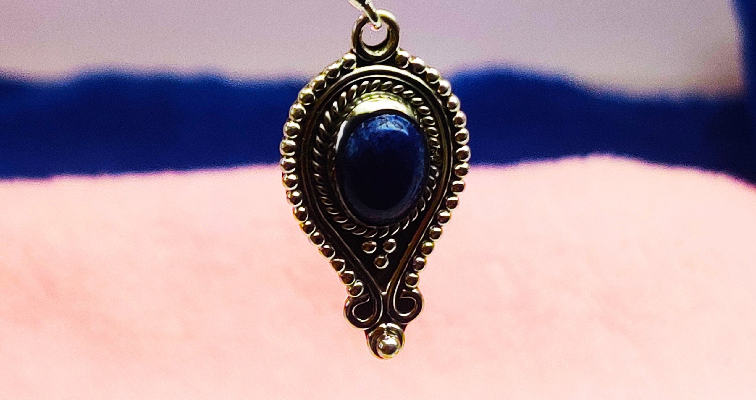 Sterling Silver Lapis Lazuli Stone Earrings