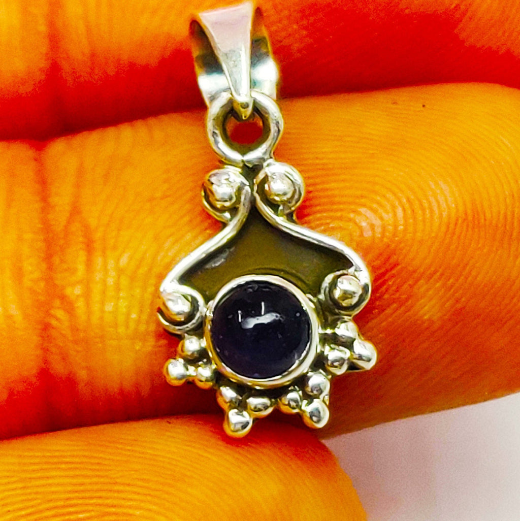 Sterling Silver Lapis Lazuli Stone Pendant