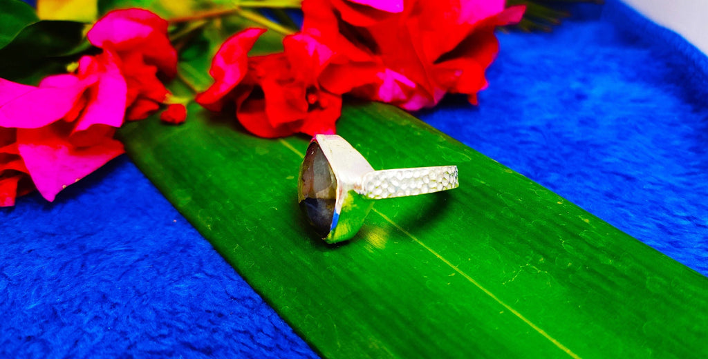 Sterling Silver Leborite Stone Ring