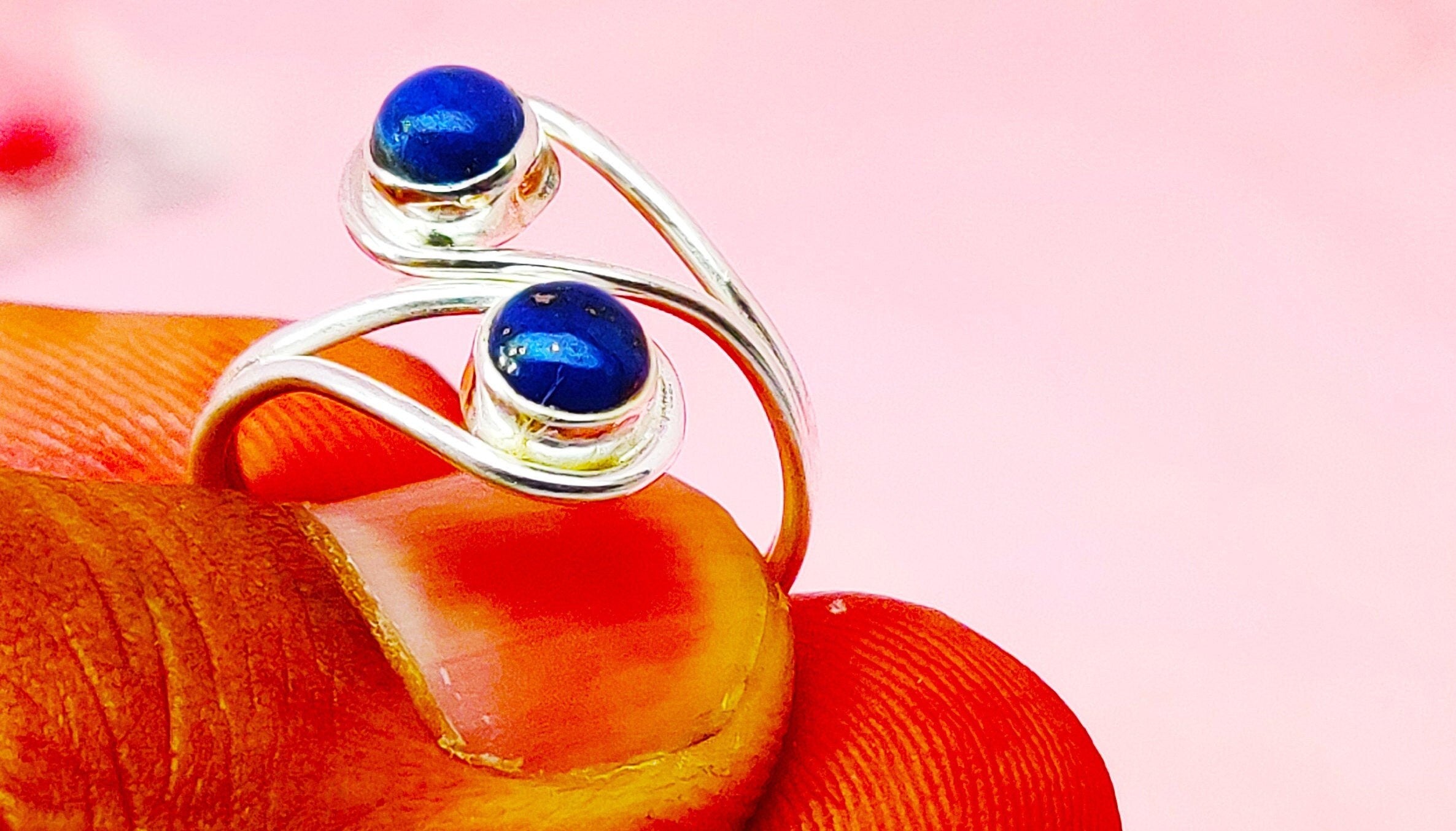 Sterling Silver Lapis Lazuli Stone Ring