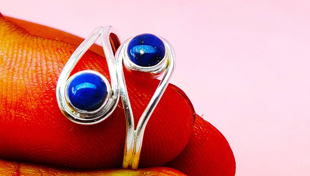 Sterling Silver Lapis Lazuli Stone Ring