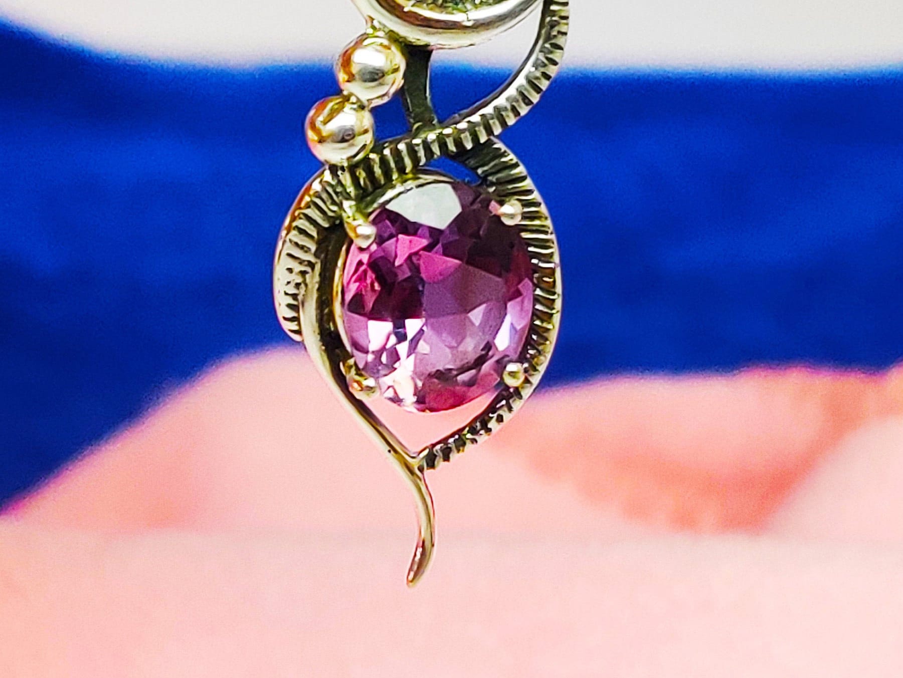 Sterling Silver Amethyst Stone Pendant