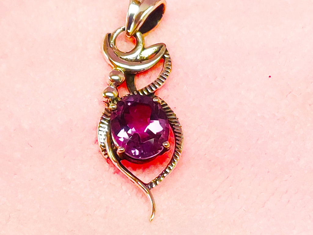 Sterling Silver Amethyst Stone Pendant