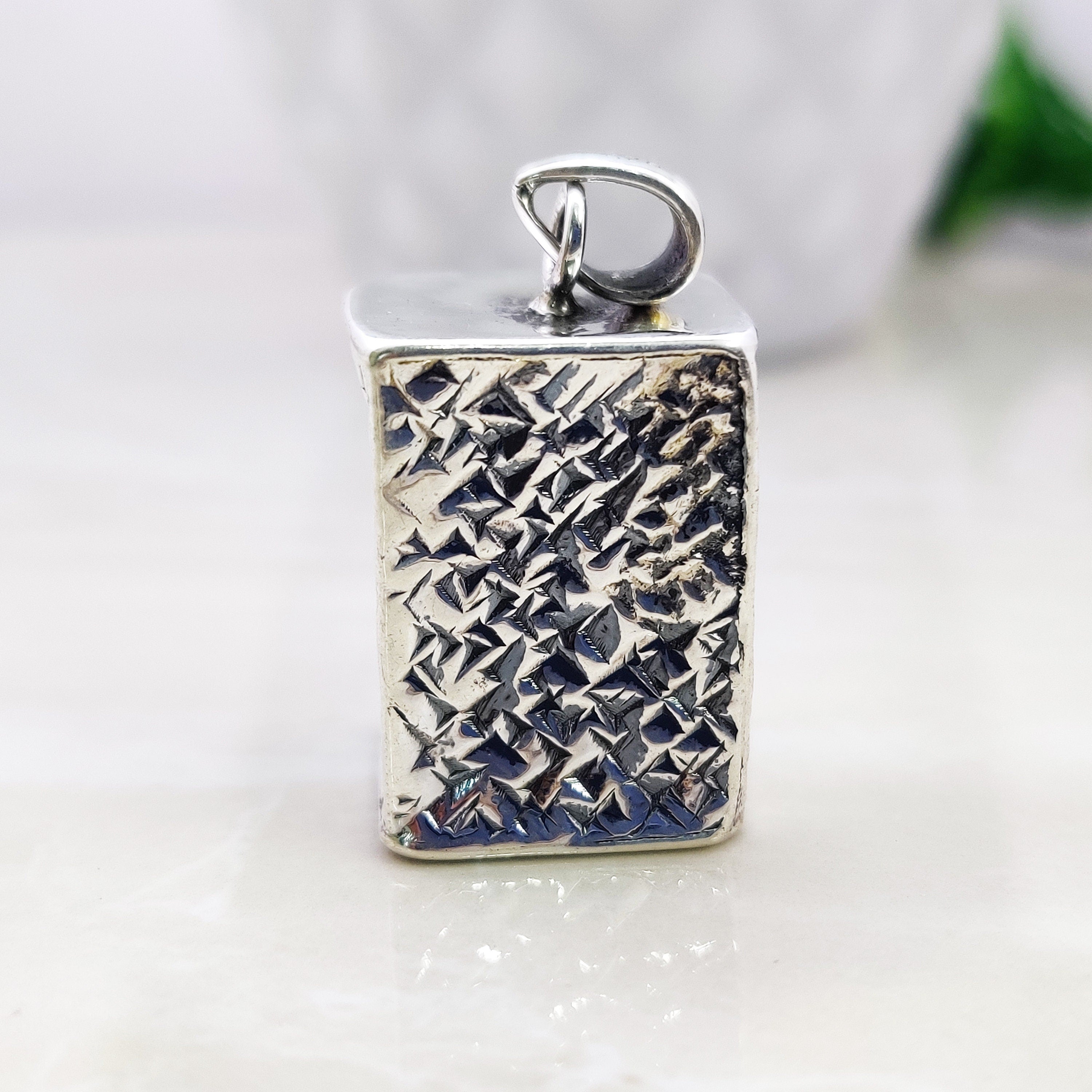 Sterling Silver Natural Boho Large Pendant