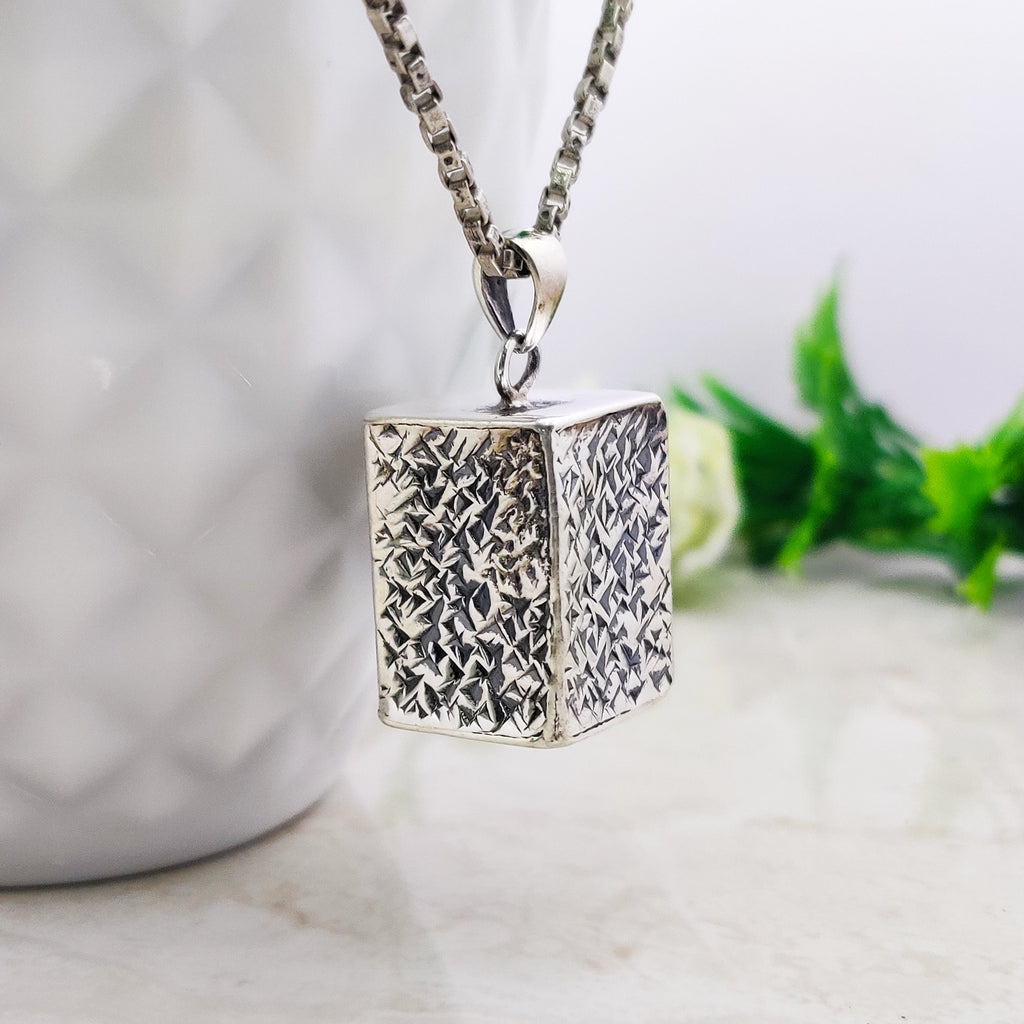 Sterling Silver Natural Boho Large Pendant