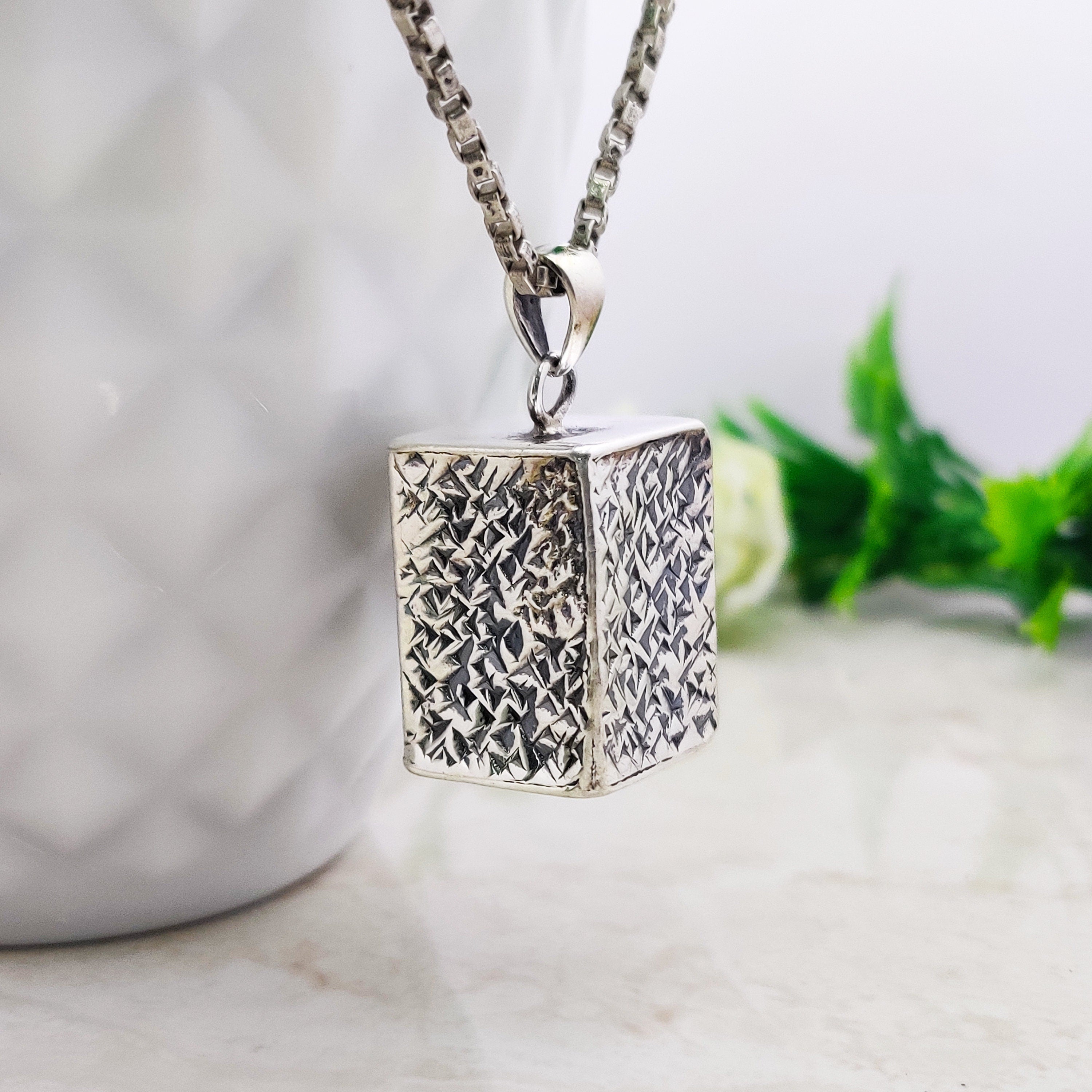 Sterling Silver Natural Boho Large Pendant