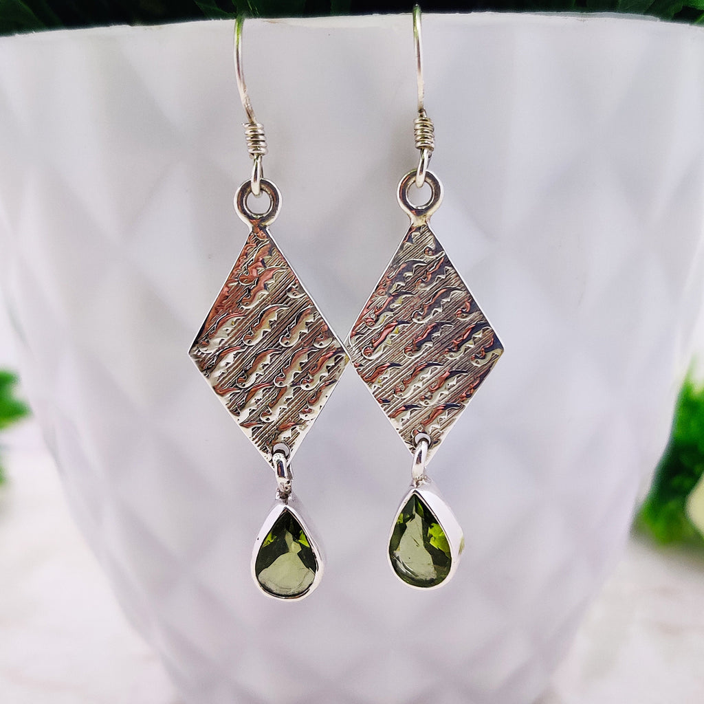 Sterling Silver Natural Blue Topaz Pear Drop Wire  Boho  Earrings