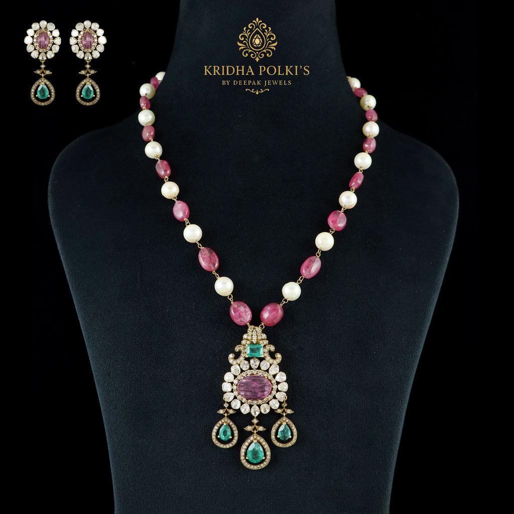 Natural Diamond Polki Pendant